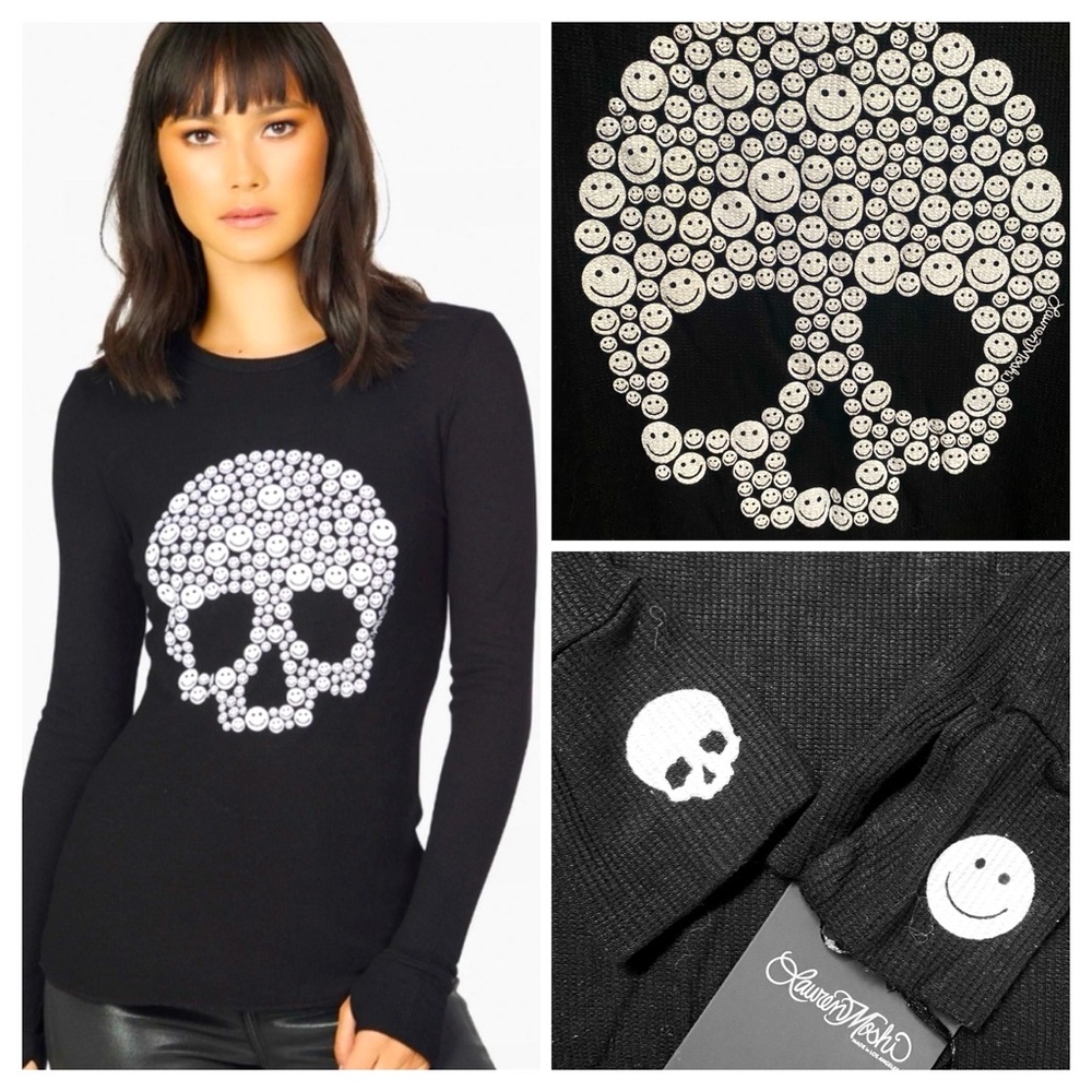 NEW LAUREN MOSHI MCKINLEY HAPPY SKULLS